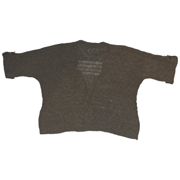 Vintage Women's J. JILL Knit Cardigan, Size L, Brown Tan Cotton Pre Loved - Picture 6 of 7